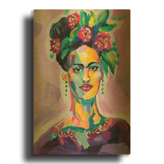 'Frida' By Jeanette Vertentes Gold Metal Wall Art