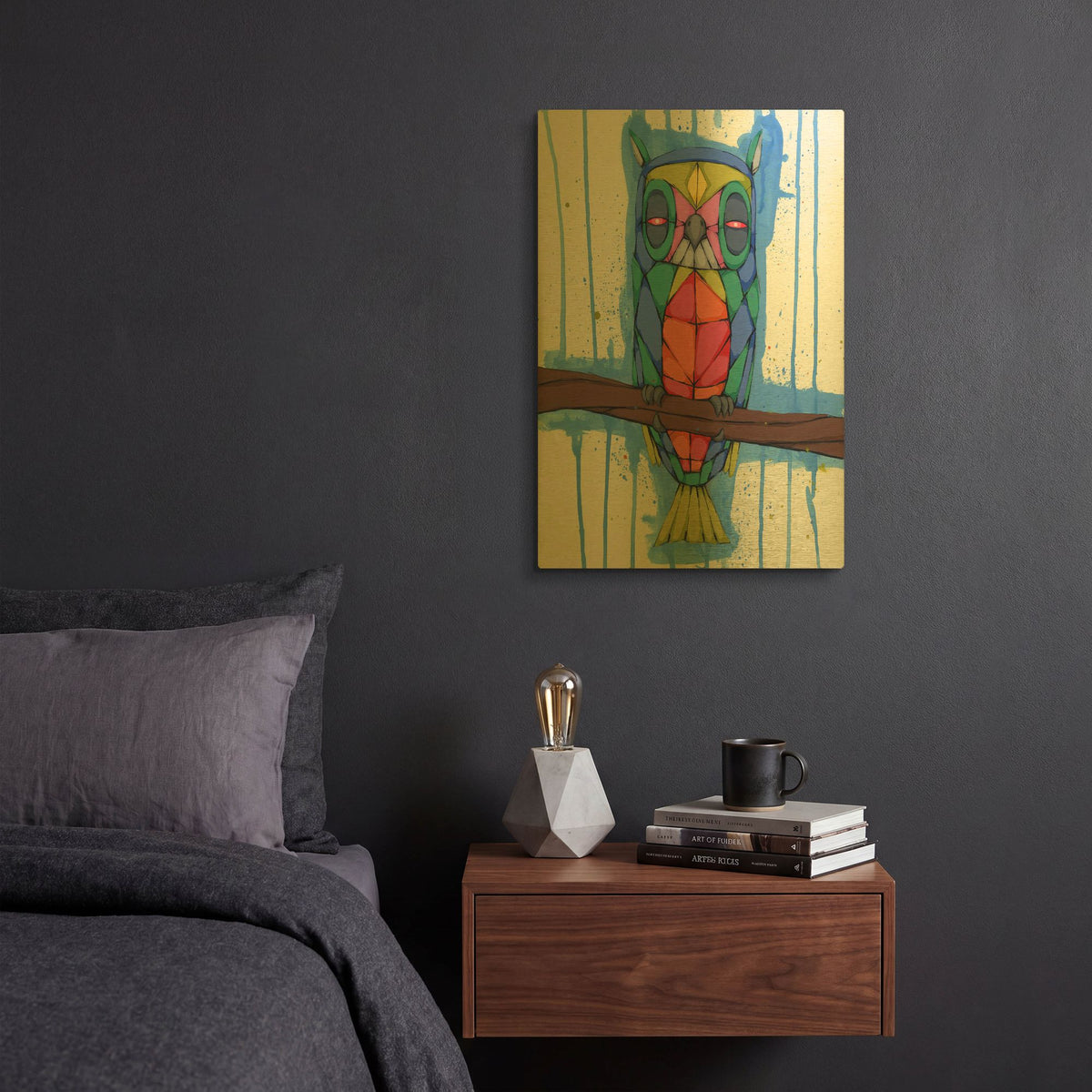 'The Wise One' By Ric Stultz Gold Metal Wall Art