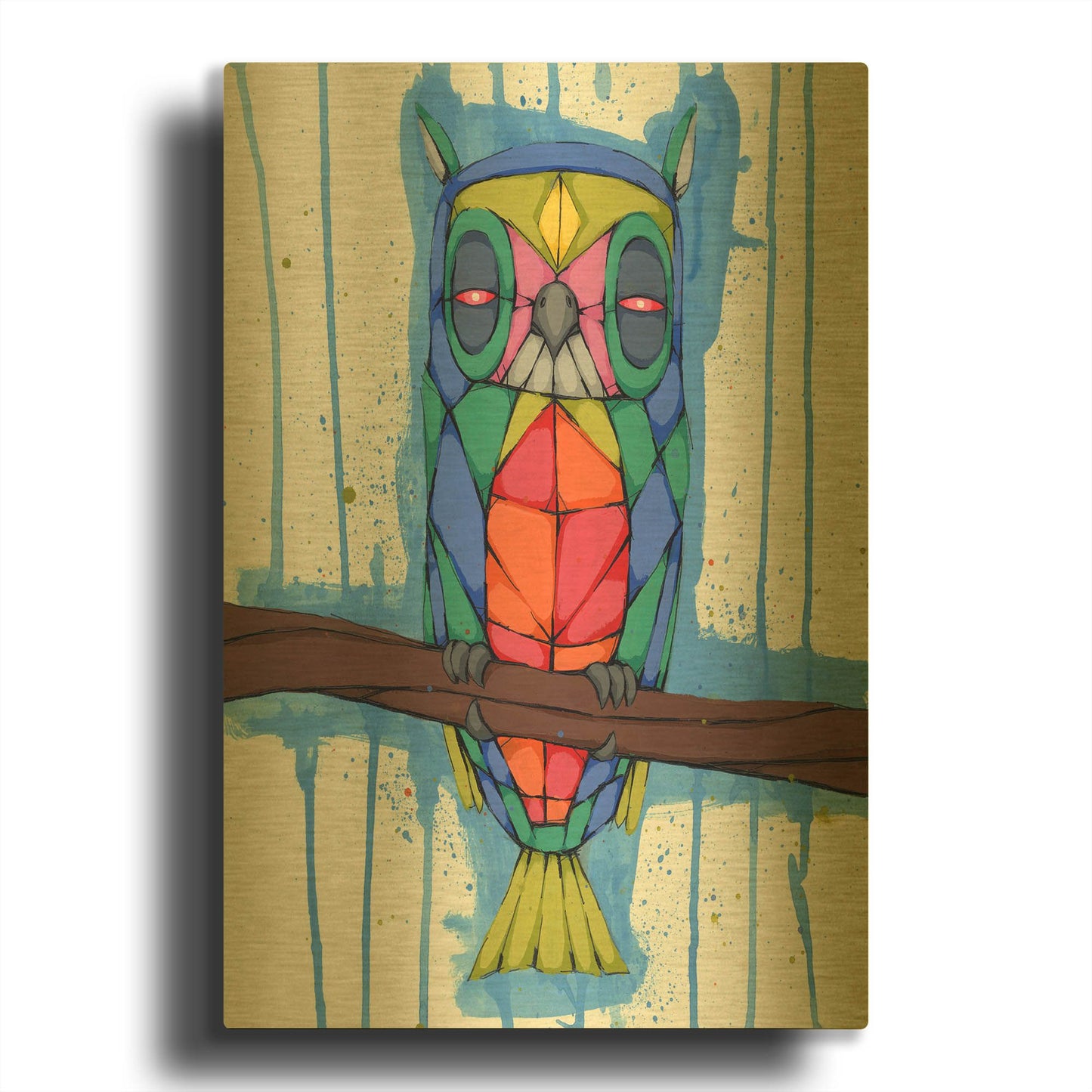 'The Wise One' By Ric Stultz Gold Metal Wall Art