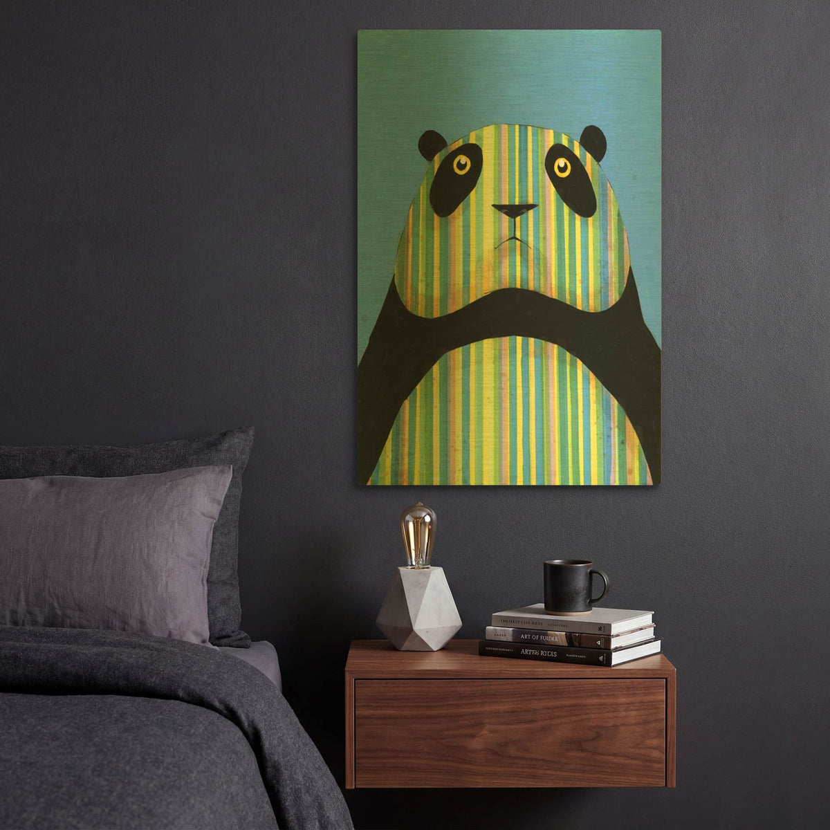 'Case Of The Hues' By Ric Stultz Gold Metal Wall Art