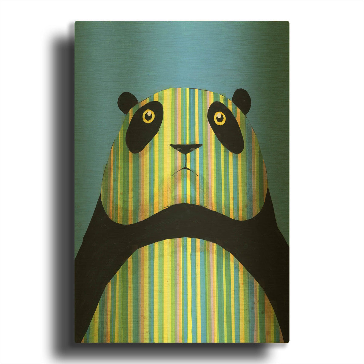 'Case Of The Hues' By Ric Stultz Gold Metal Wall Art