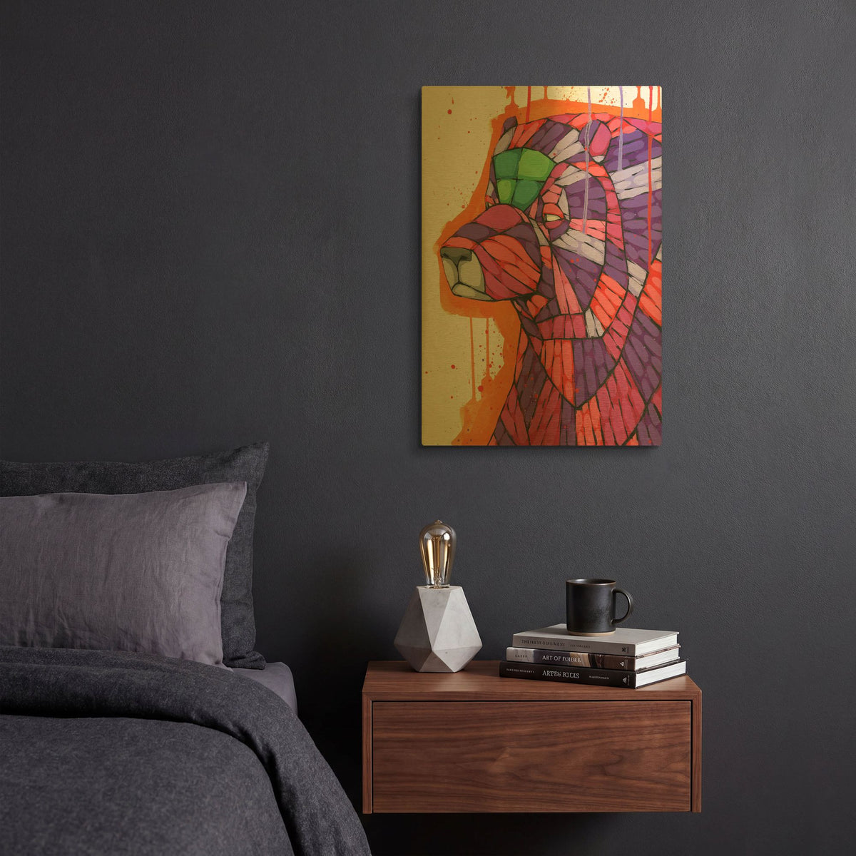 'Grizzly' By Ric Stultz Gold Metal Wall Art