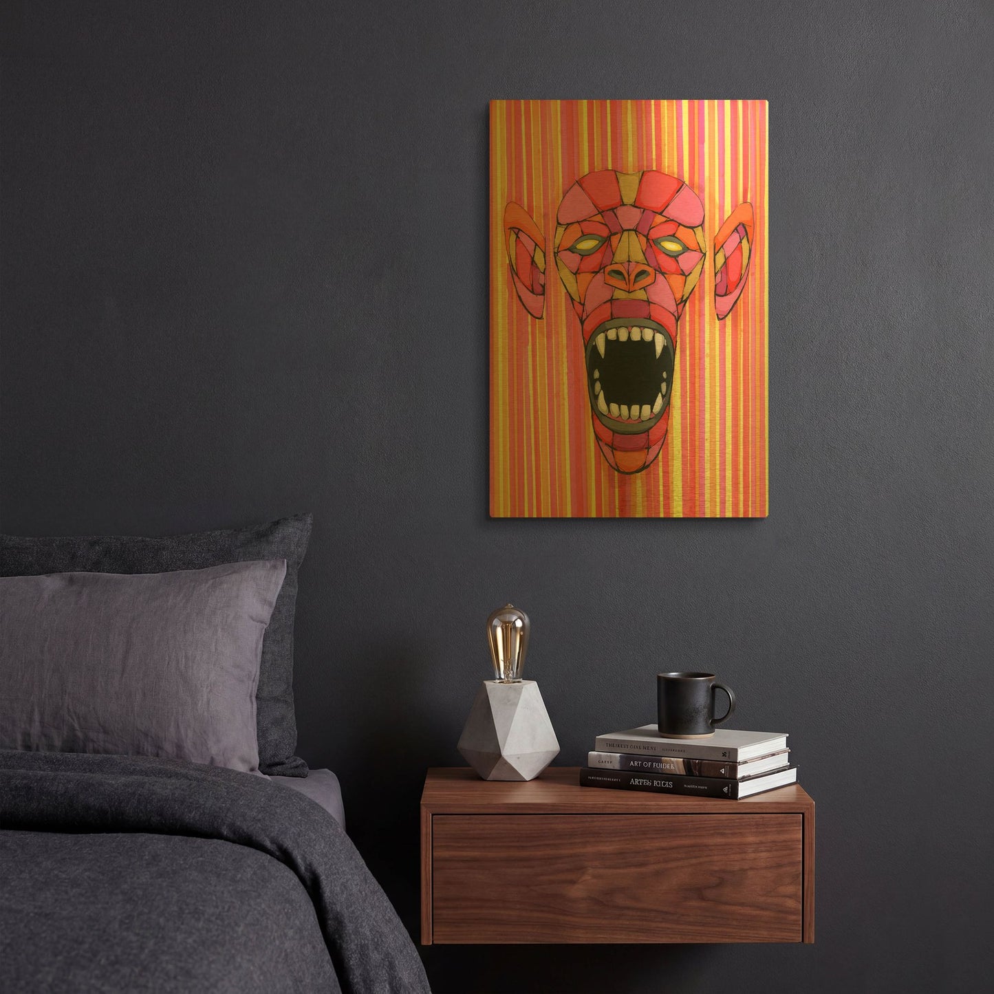 'Scream Thru The Spectrum' By Ric Stultz Gold Metal Wall Art