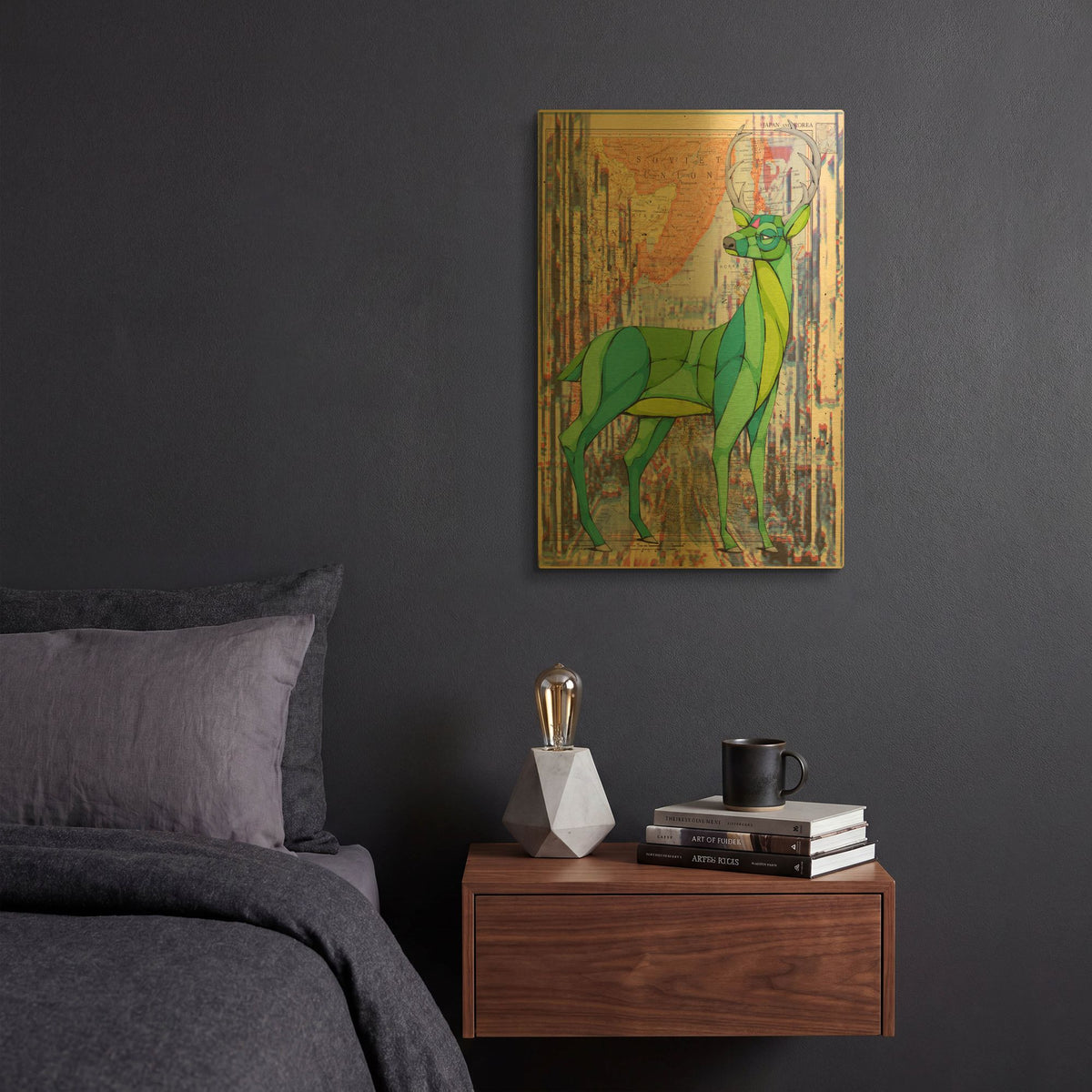 'Standing Tall' By Ric Stultz Gold Metal Wall Art