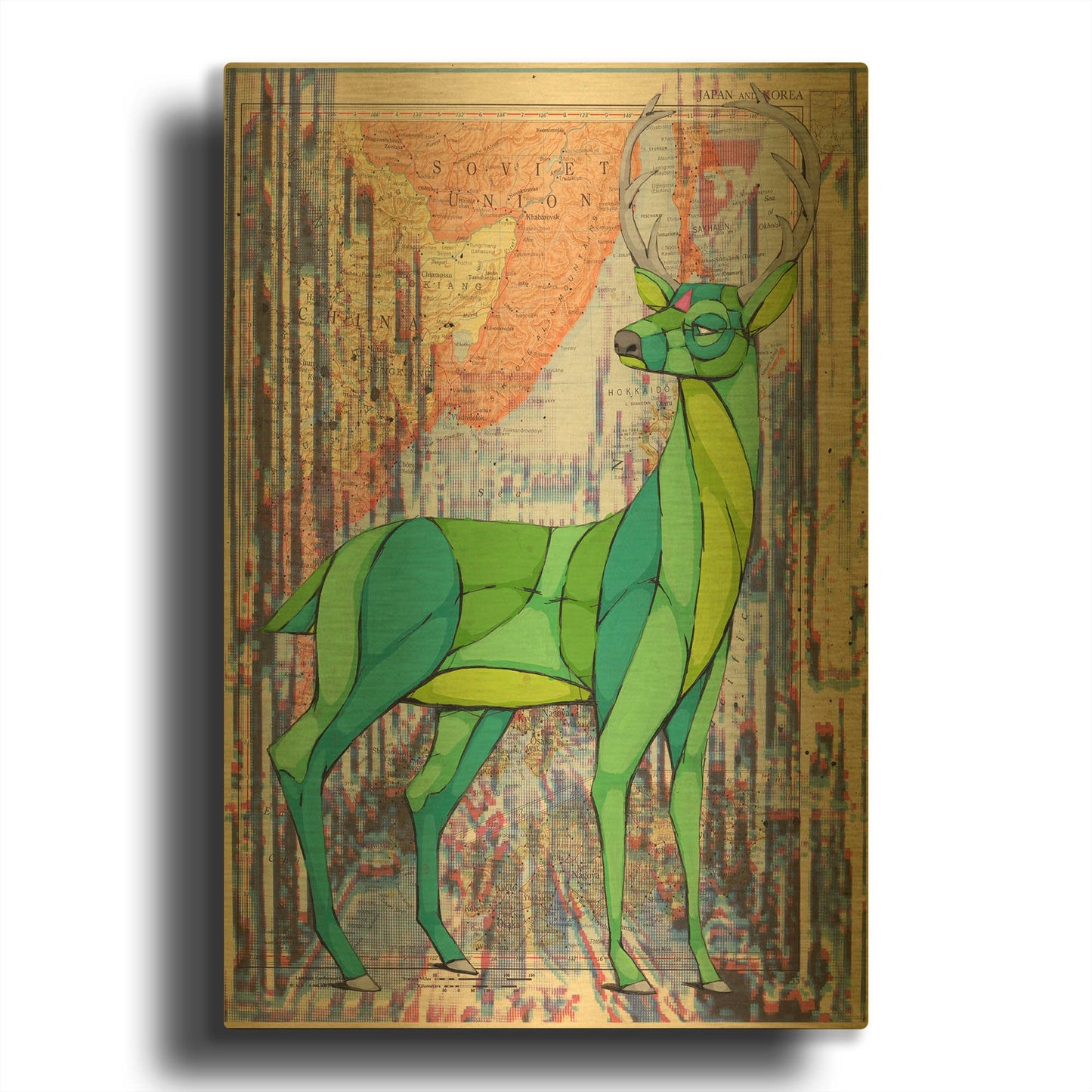 'Standing Tall' By Ric Stultz Gold Metal Wall Art