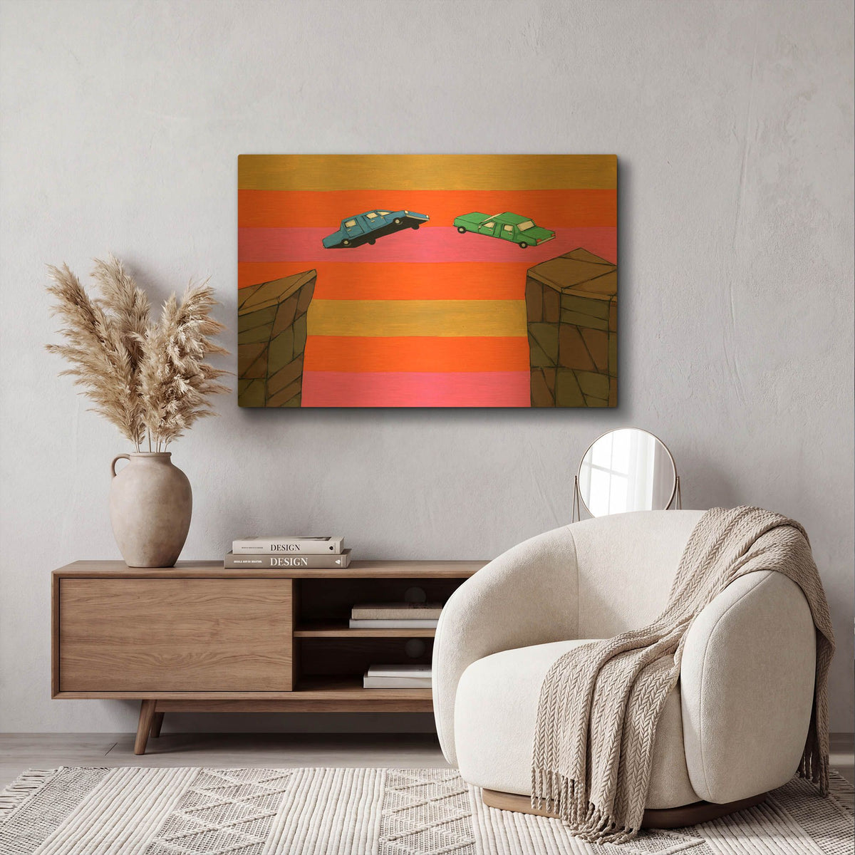 'The Way We Met' By Ric Stultz Gold Metal Wall Art