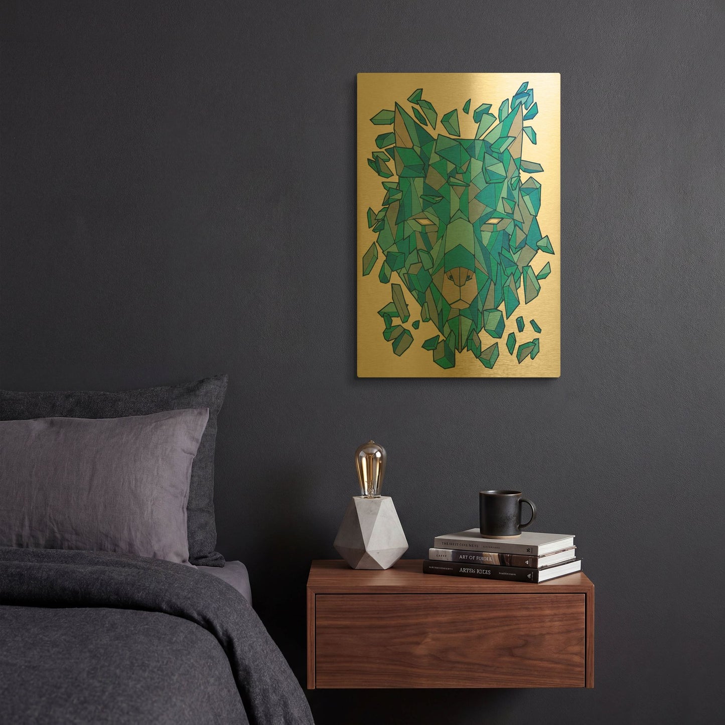 'Hunter' By Ric Stultz Gold Metal Wall Art