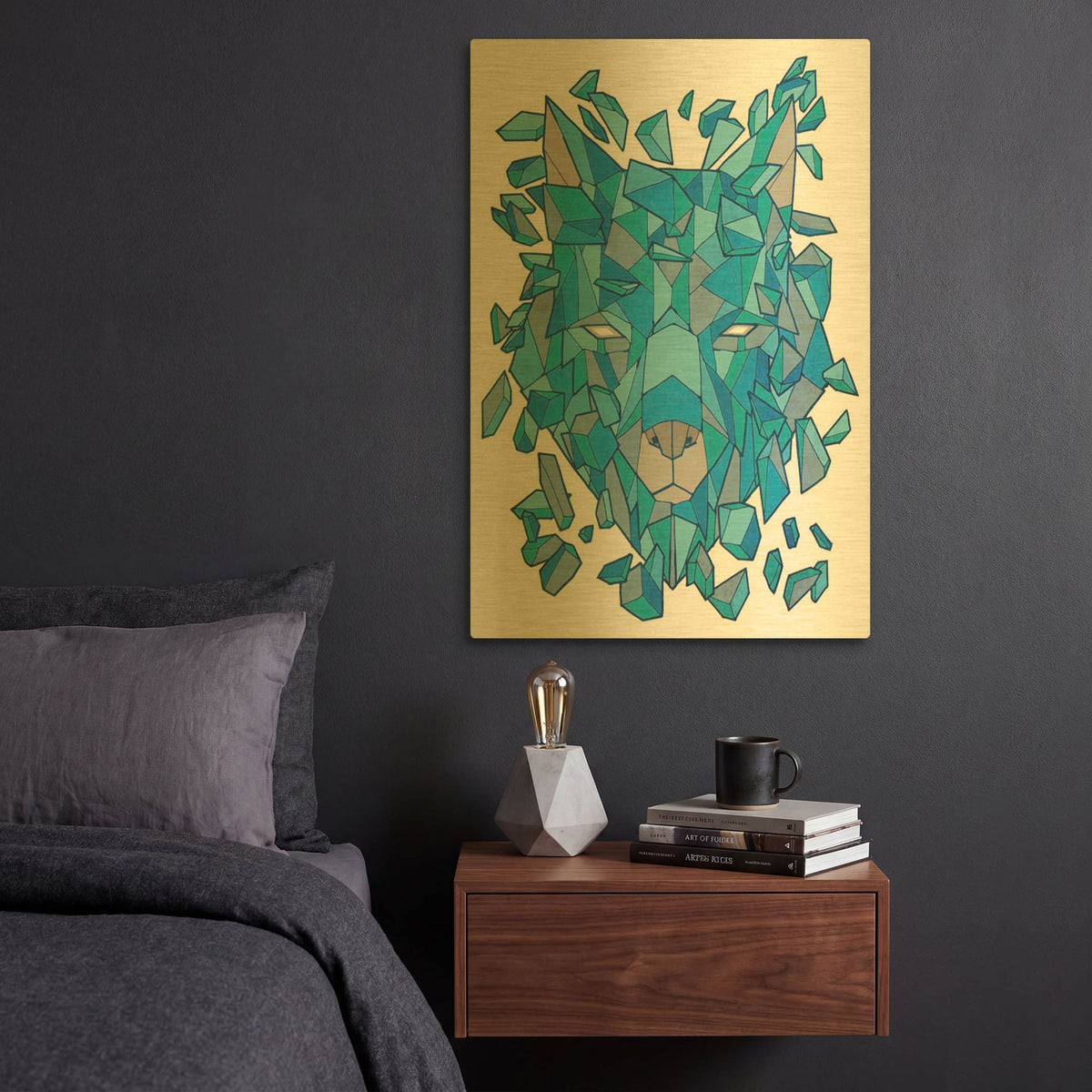 'Hunter' By Ric Stultz Gold Metal Wall Art