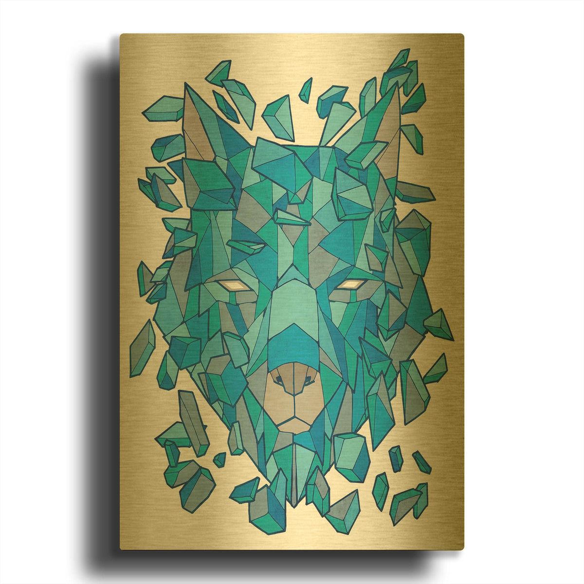 'Hunter' By Ric Stultz Gold Metal Wall Art