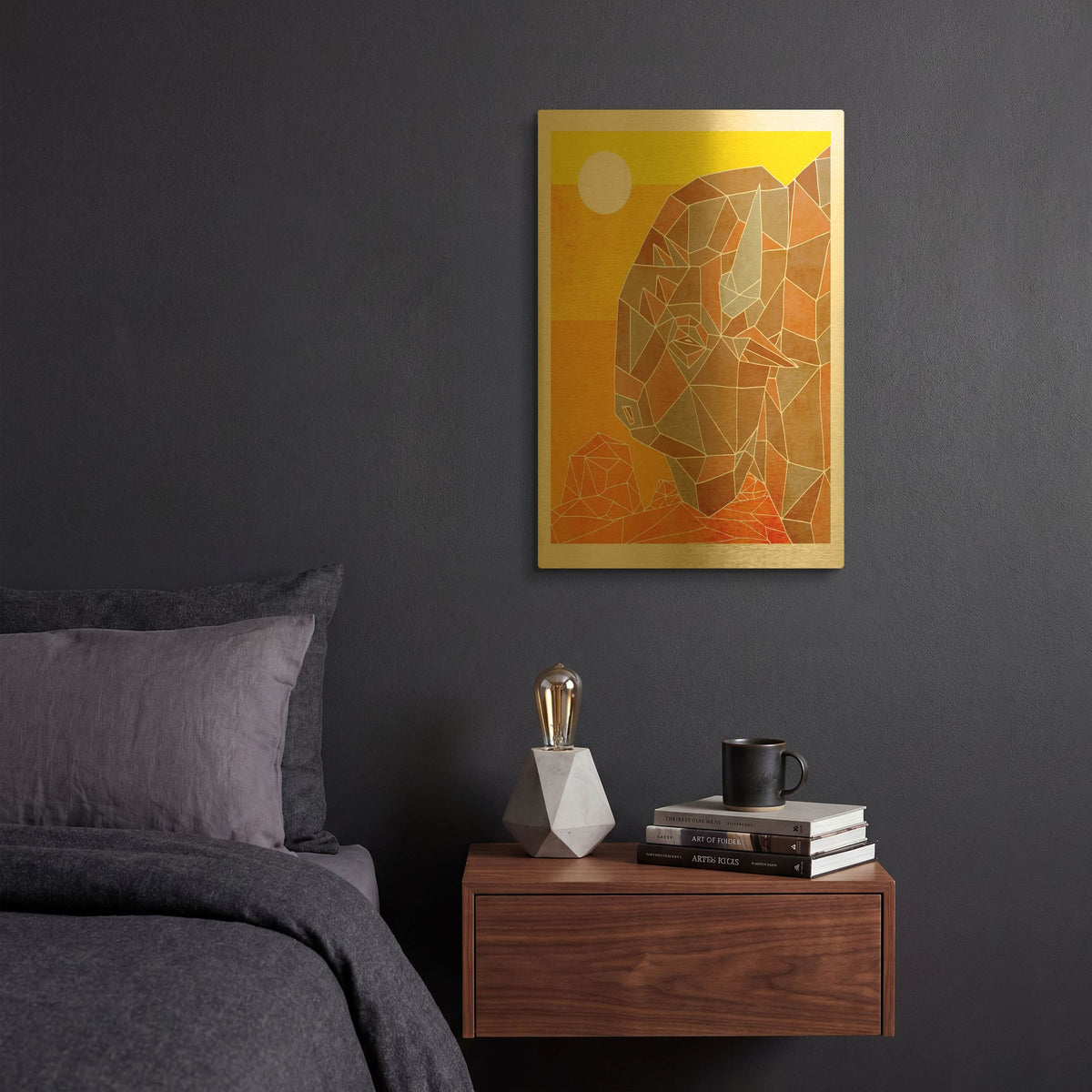 'Old West' By Ric Stultz Gold Metal Wall Art
