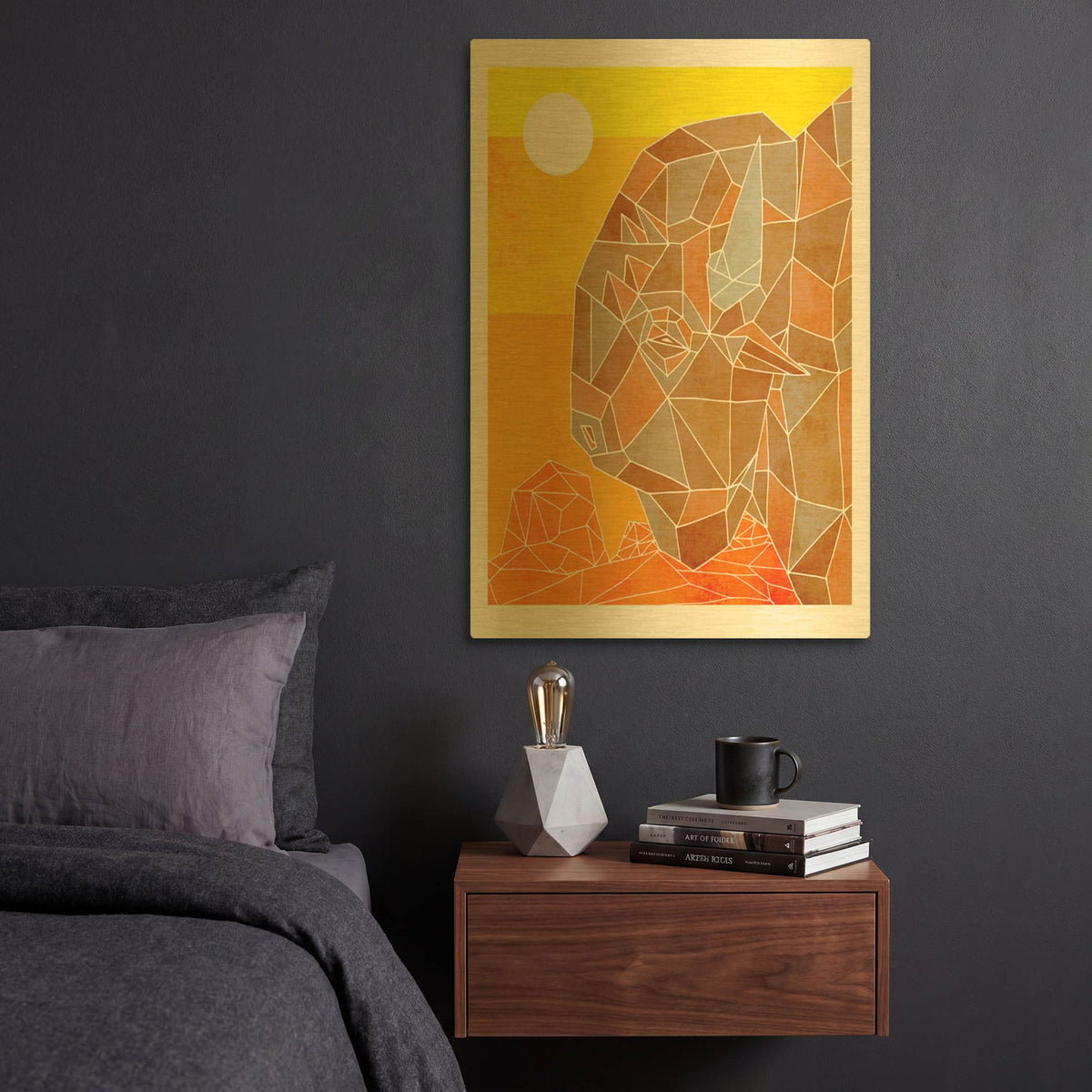 'Old West' By Ric Stultz Gold Metal Wall Art