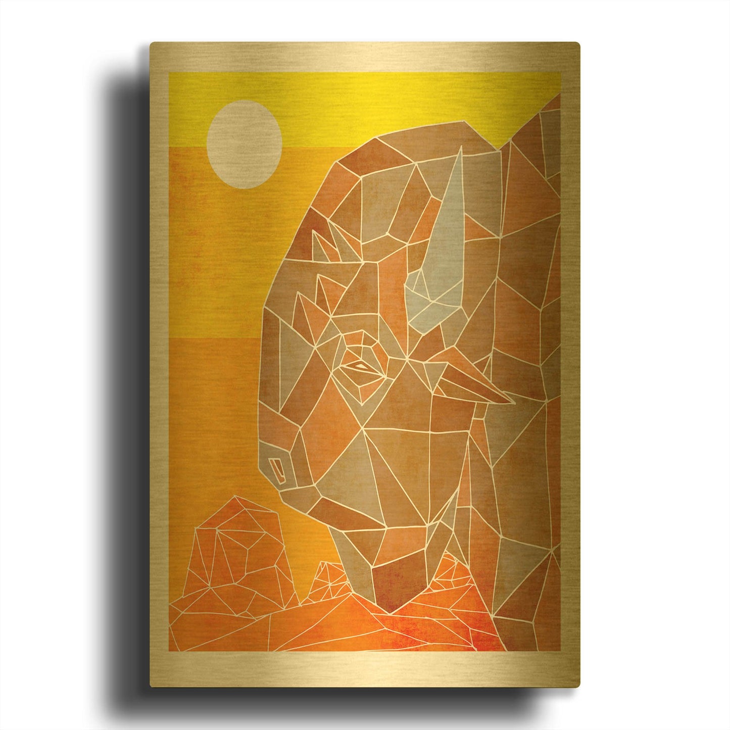'Old West' By Ric Stultz Gold Metal Wall Art