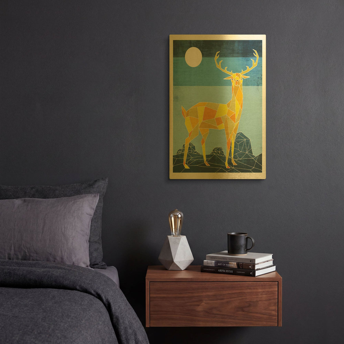 'Standing Tall 2016' By Ric Stultz Gold Metal Wall Art