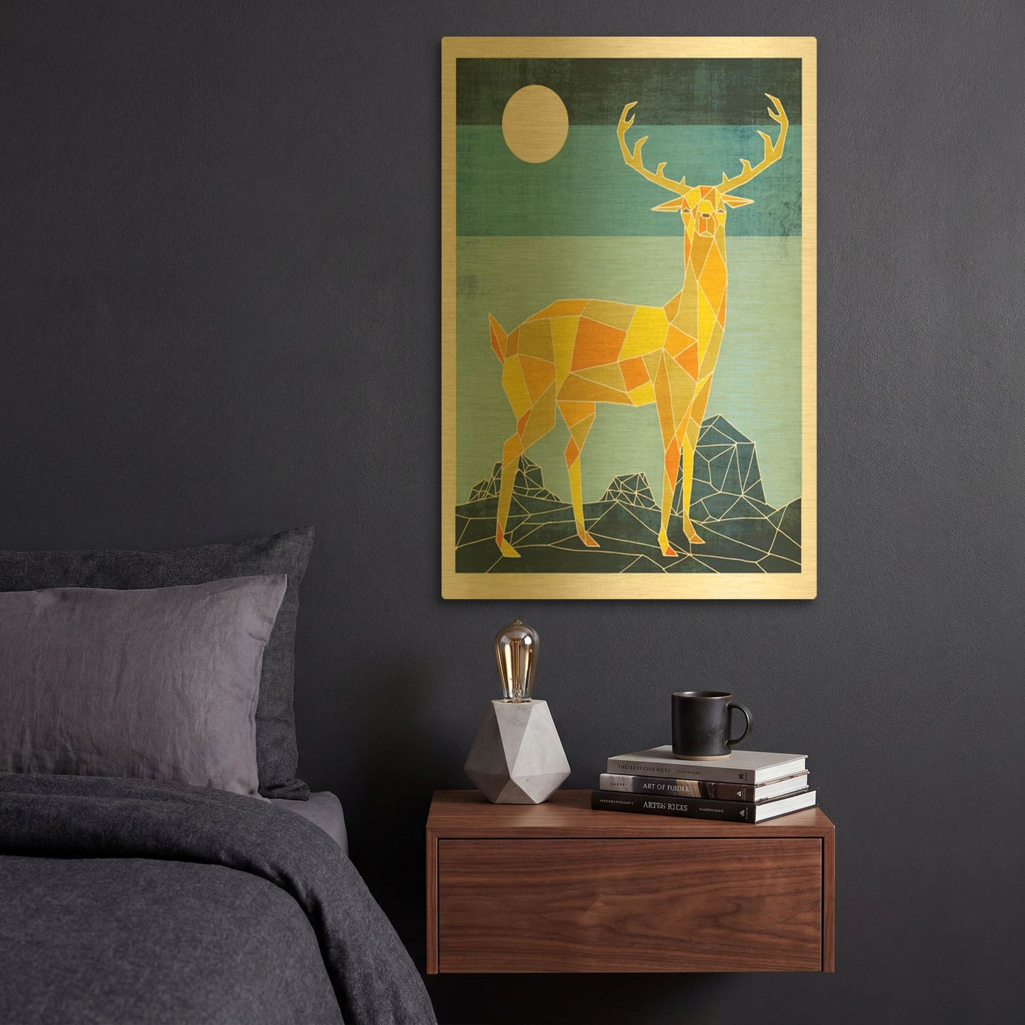 'Standing Tall 2016' By Ric Stultz Gold Metal Wall Art