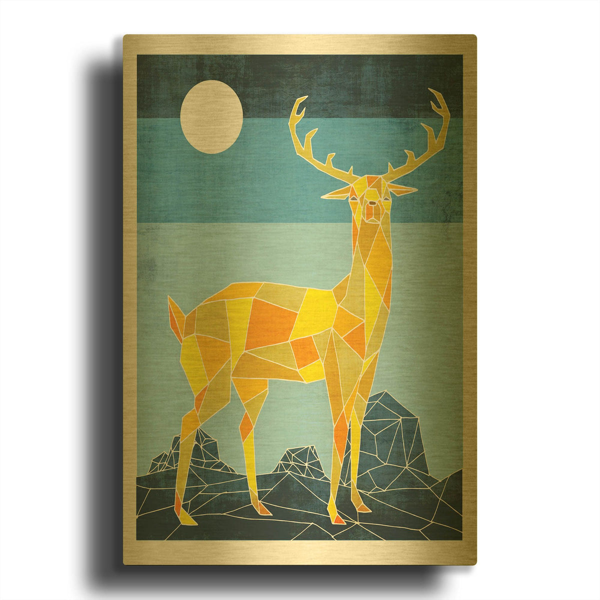'Standing Tall 2016' By Ric Stultz Gold Metal Wall Art