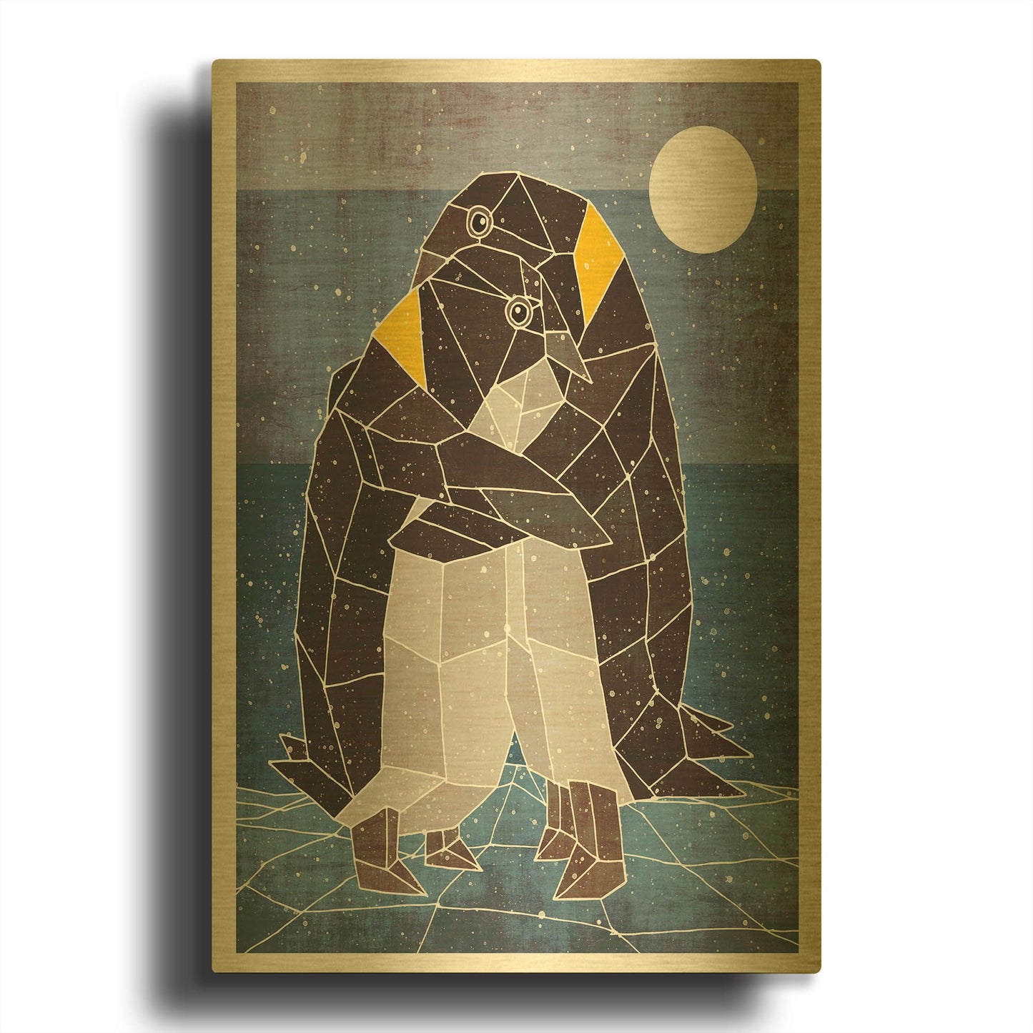 'Hugs For Comfort' By Ric Stultz Gold Metal Wall Art
