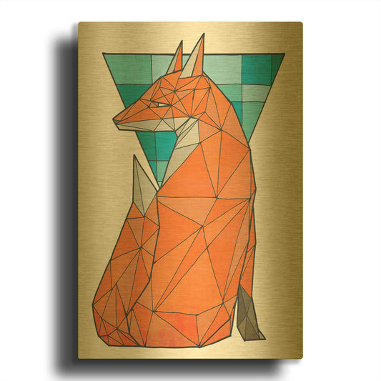 'Red Alert' By Ric Stultz Gold Metal Wall Art