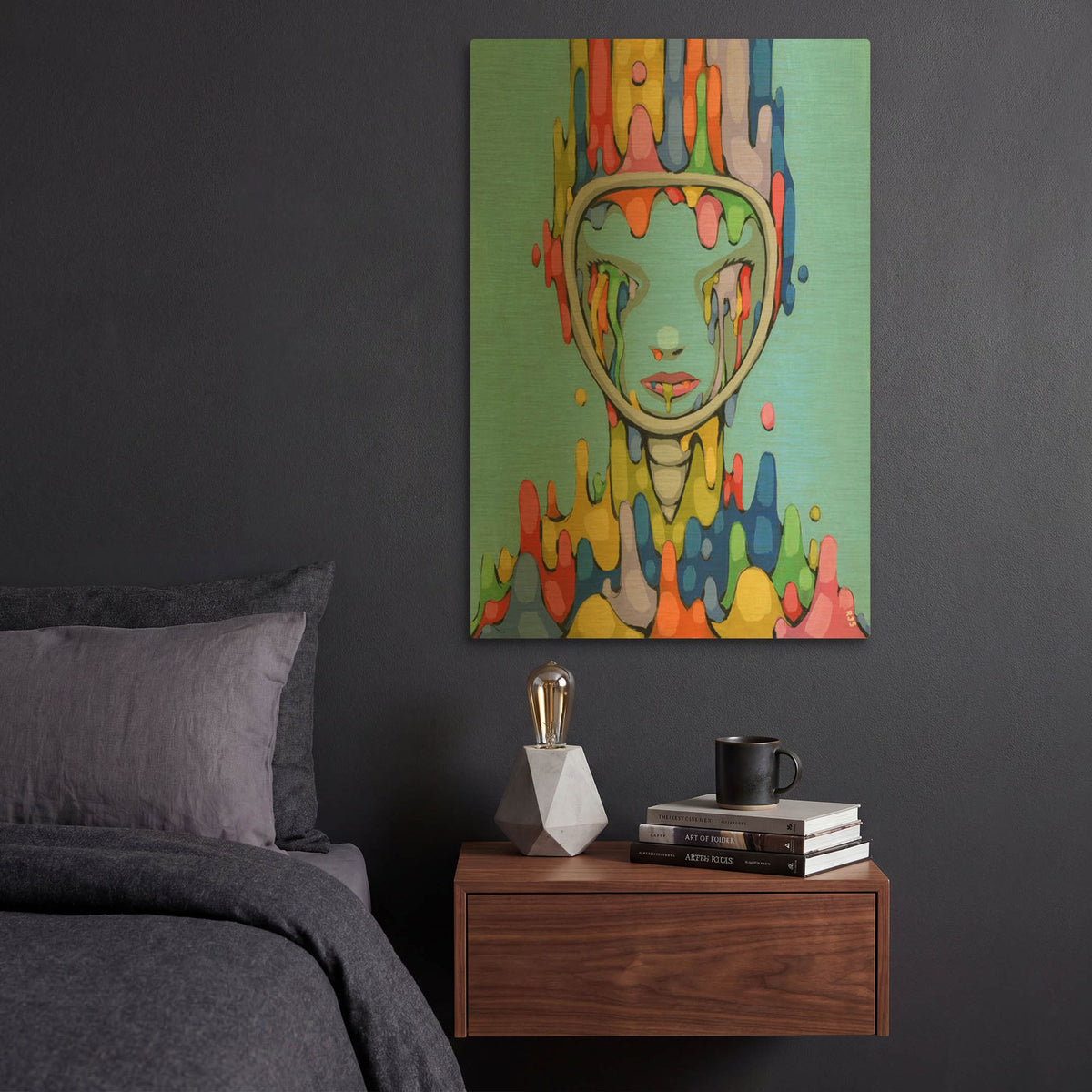 'Spectrum In Retrograde' By Ric Stultz Gold Metal Wall Art