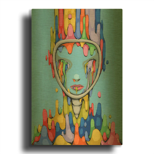 'Spectrum In Retrograde' By Ric Stultz Gold Metal Wall Art