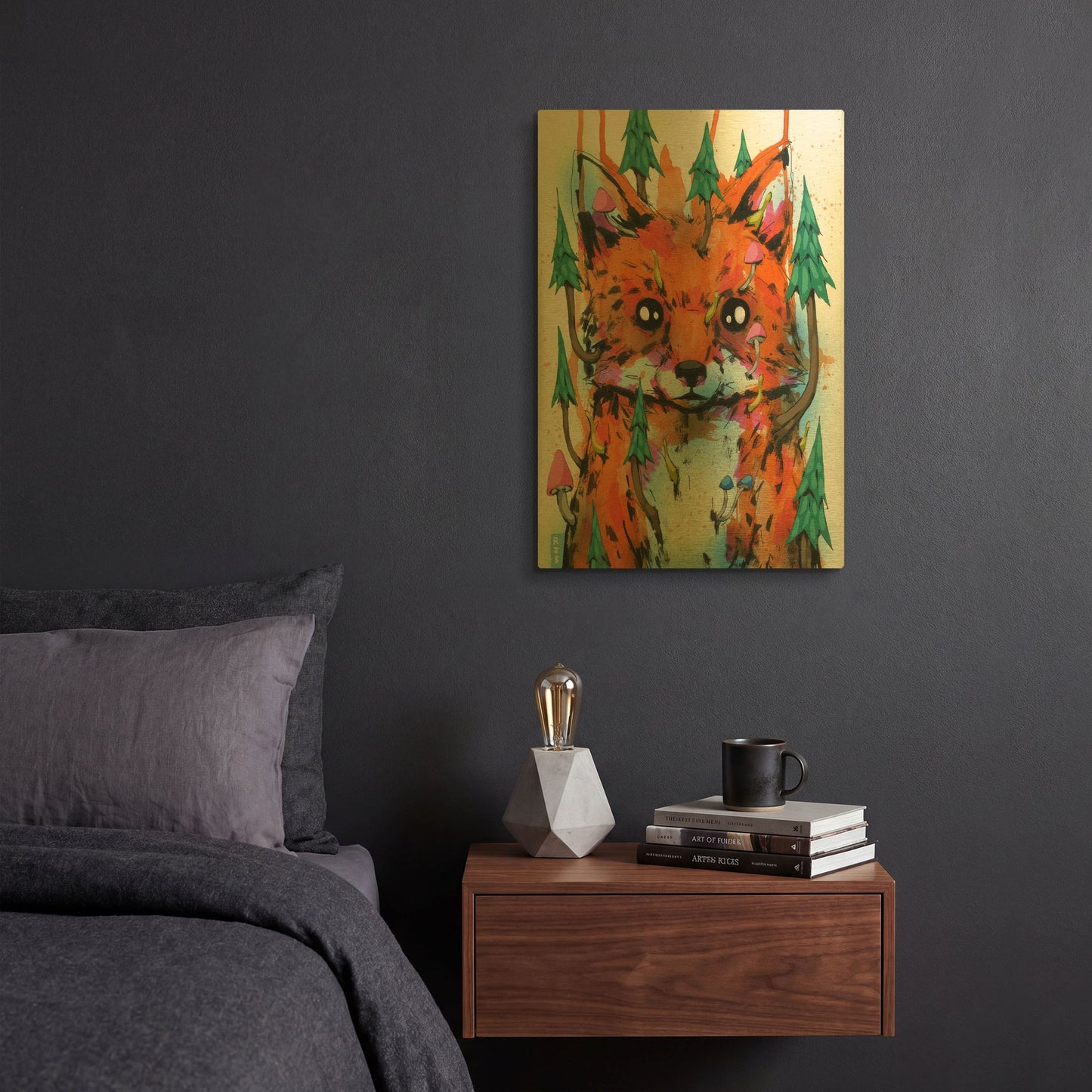 'Foxy' By Ric Stultz Gold Metal Wall Art