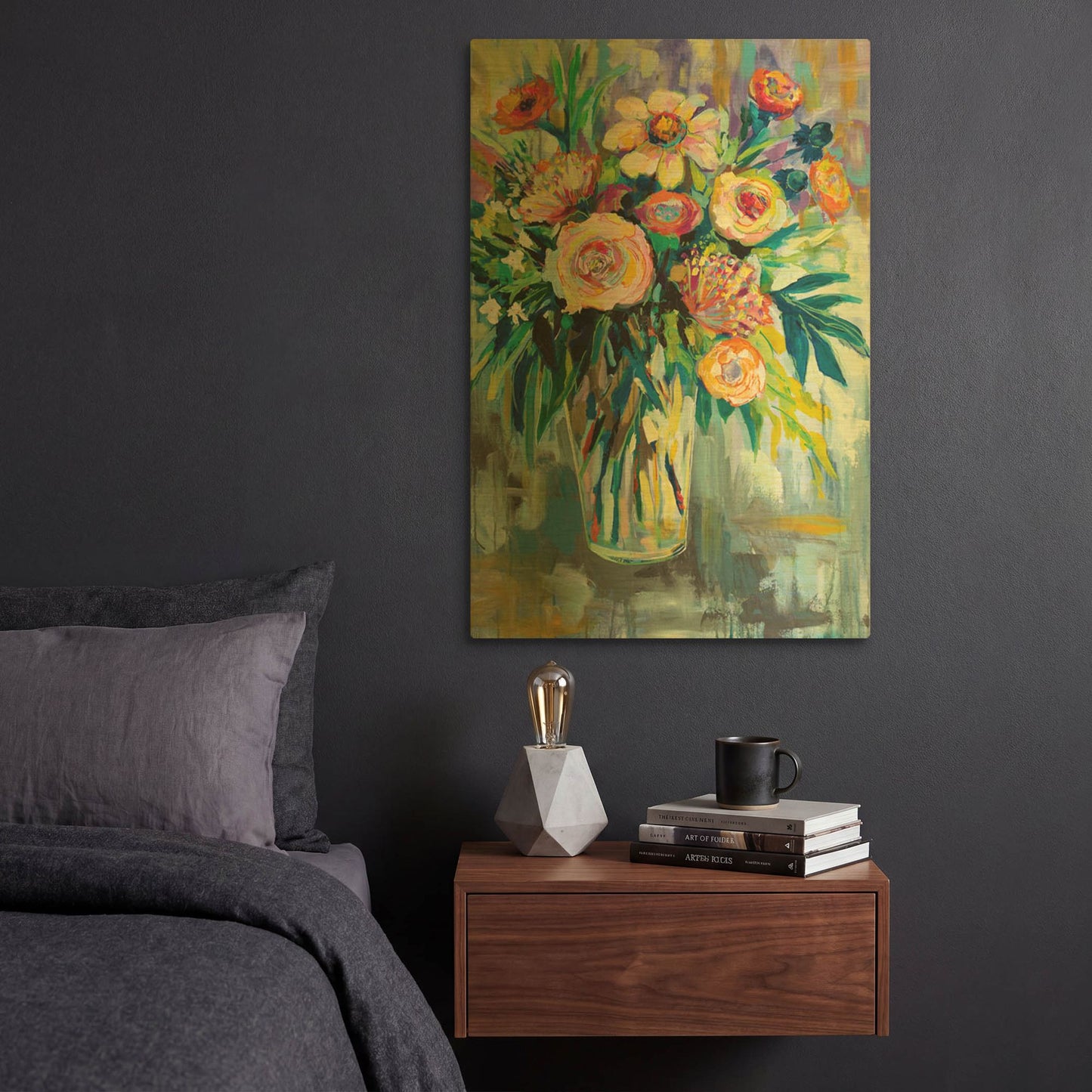 'Summer Happiness' By Jeanette Vertentes Gold Metal Wall Art