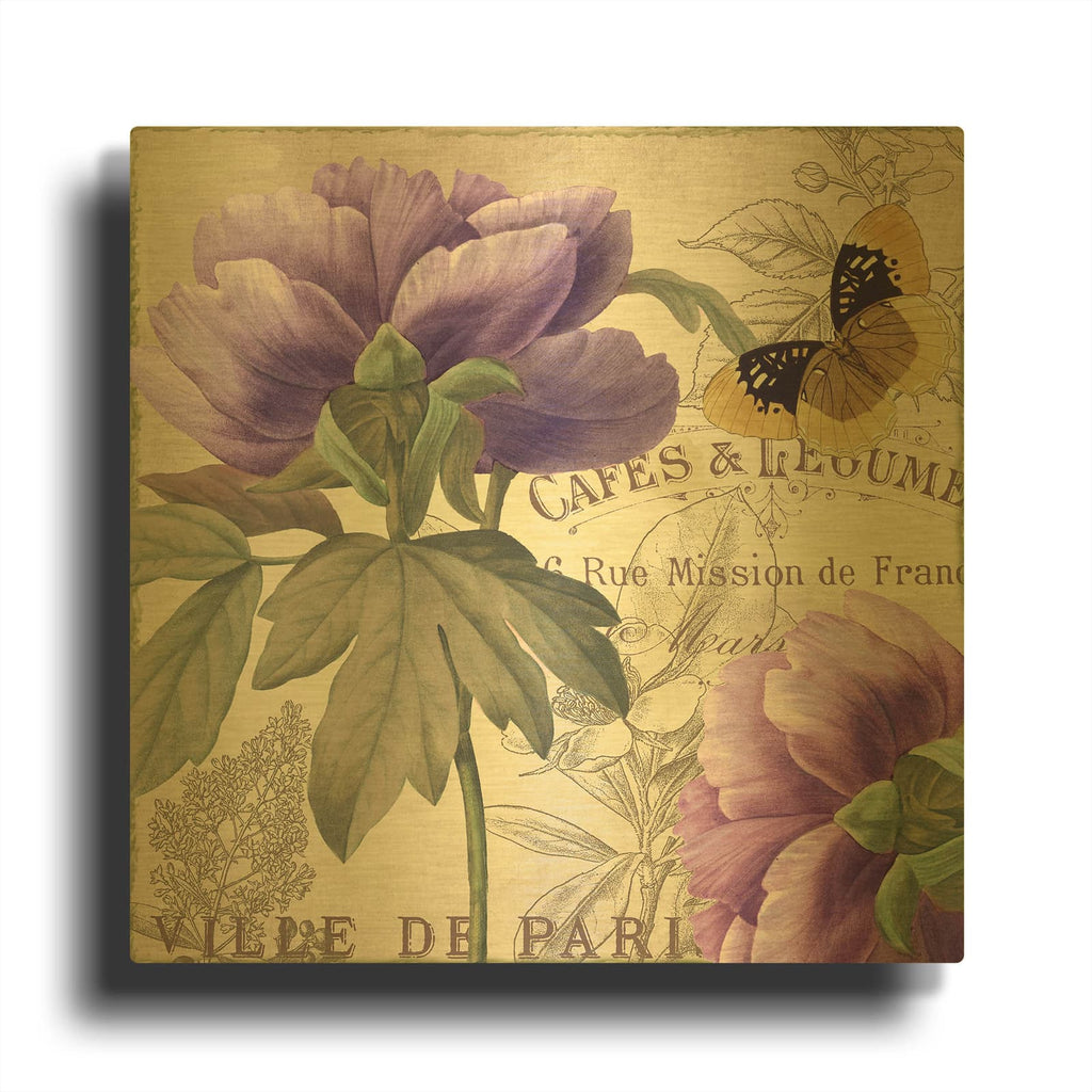 'Petals of Paris IV' By Sasha Gold Metal Wall Art
