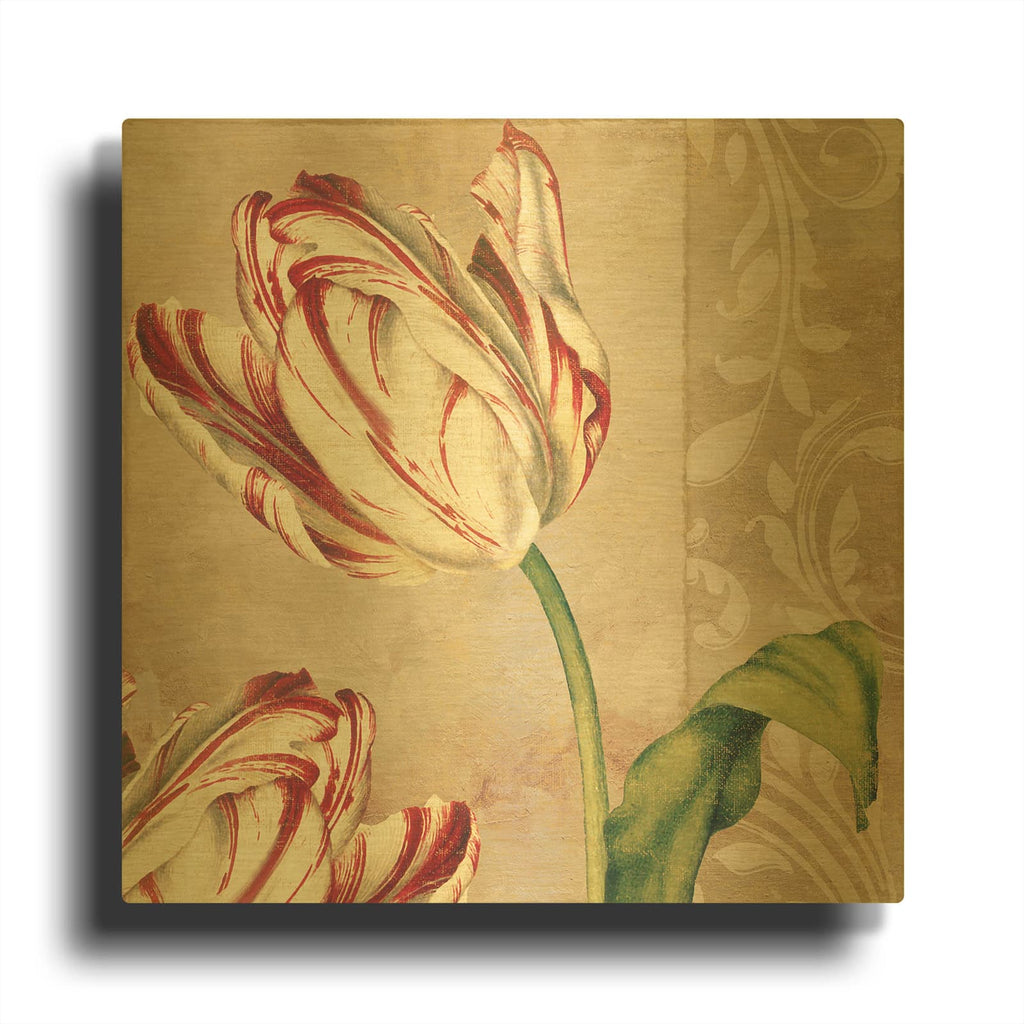'Peppermint Tulips I' By Sasha Gold Metal Wall Art
