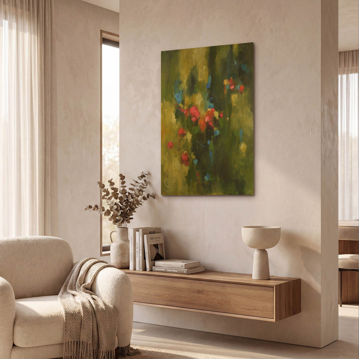 'Eden' By Solveiga Gold Metal Wall Art