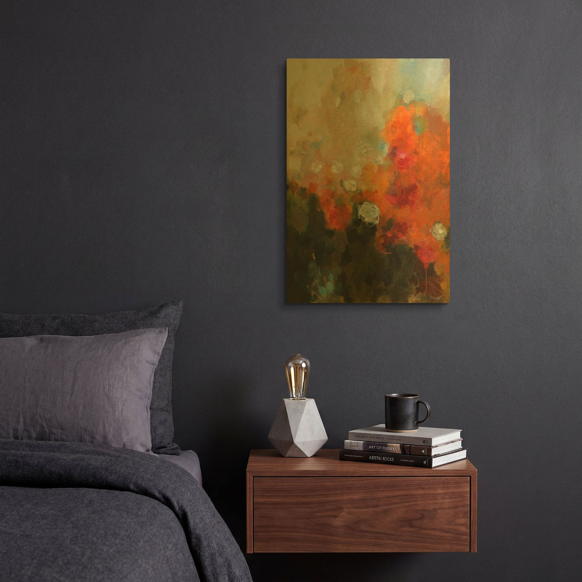'Garden Rose' By Solveiga Gold Metal Wall Art
