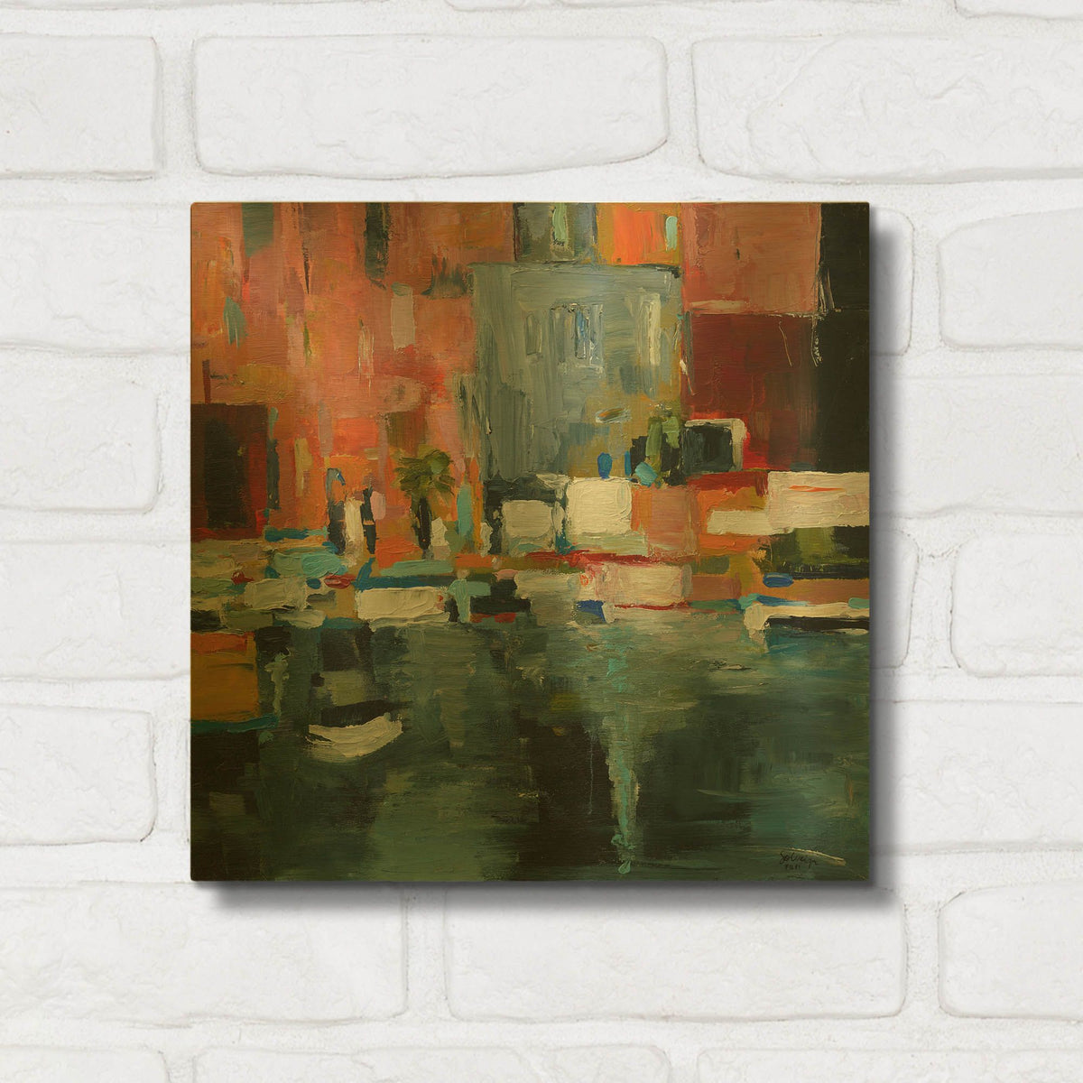 'Marina Piccola' By Solveiga Gold Metal Wall Art