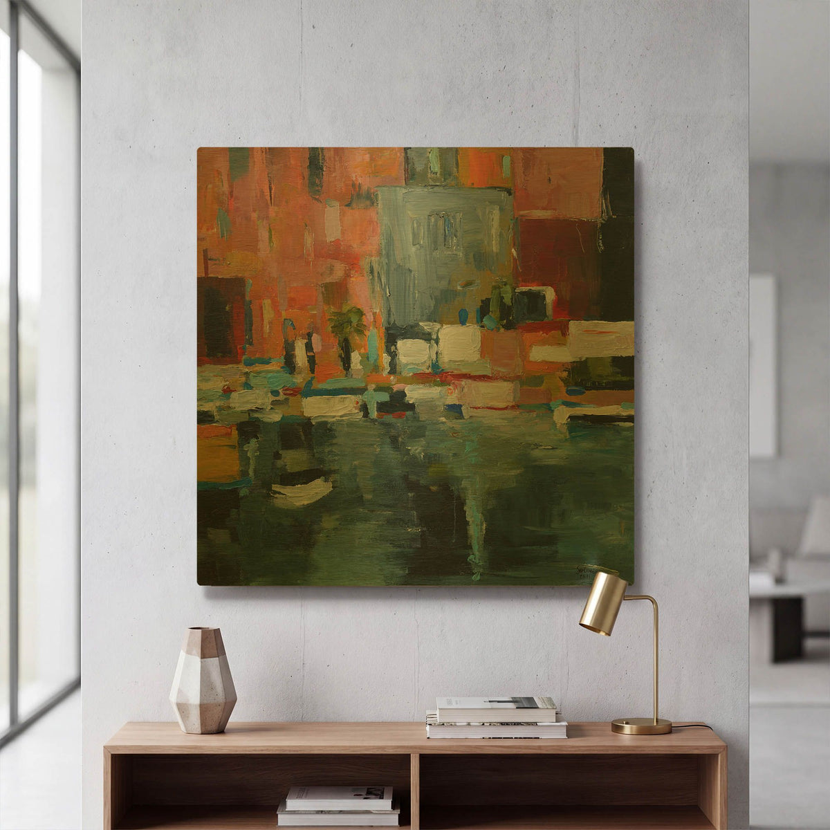 'Marina Piccola' By Solveiga Gold Metal Wall Art