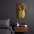 'Australian Shepherd' By Solveiga Gold Metal Wall Art
