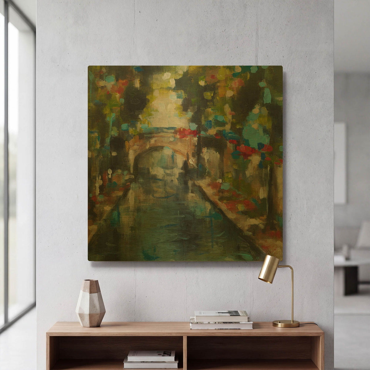 'Holland I' By Solveiga Gold Metal Wall Art