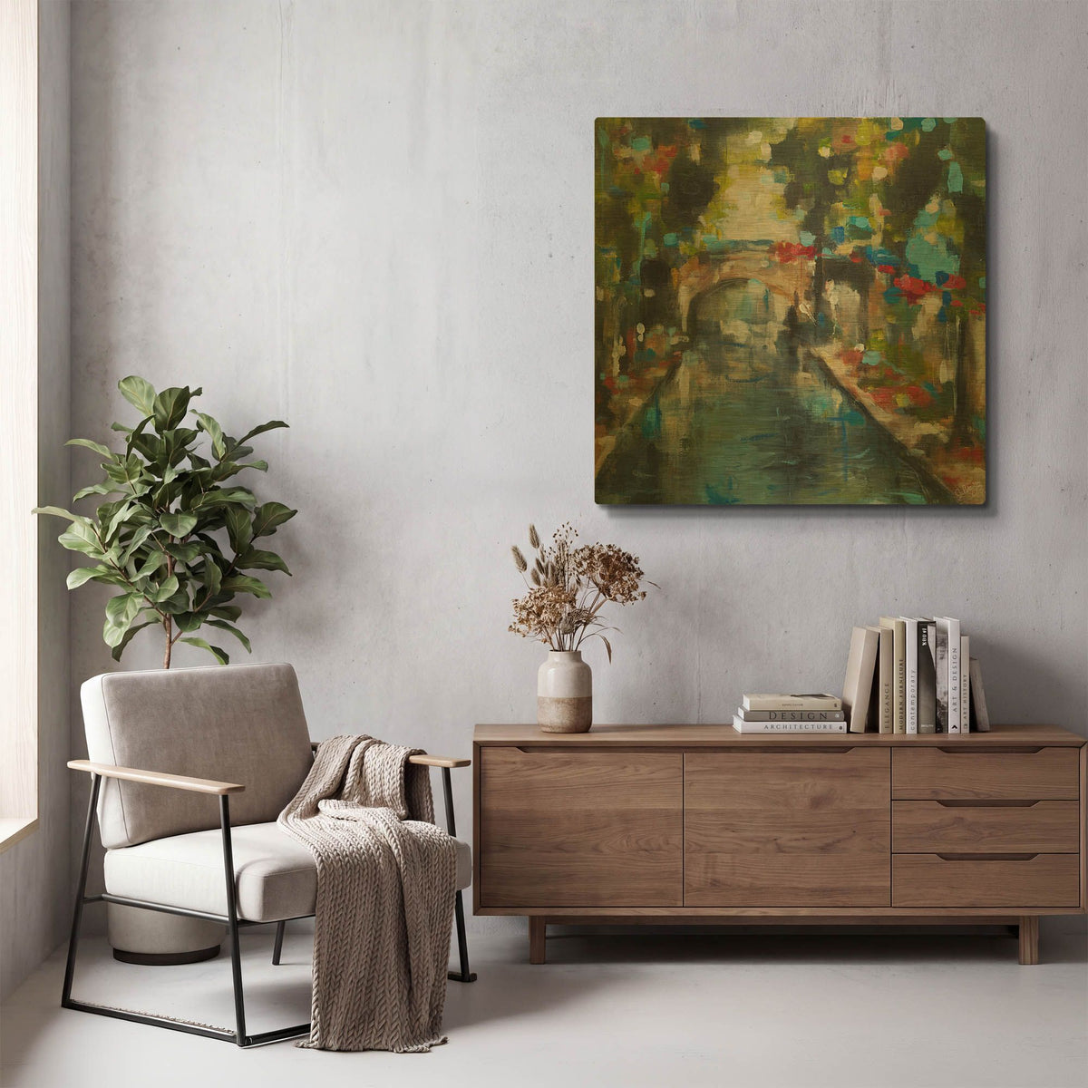 'Holland I' By Solveiga Gold Metal Wall Art