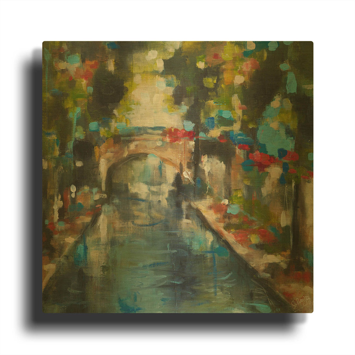 'Holland I' By Solveiga Gold Metal Wall Art