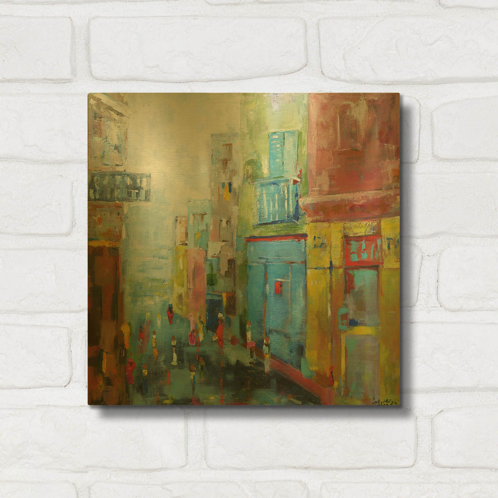 'Procida' By Solveiga Gold Metal Wall Art