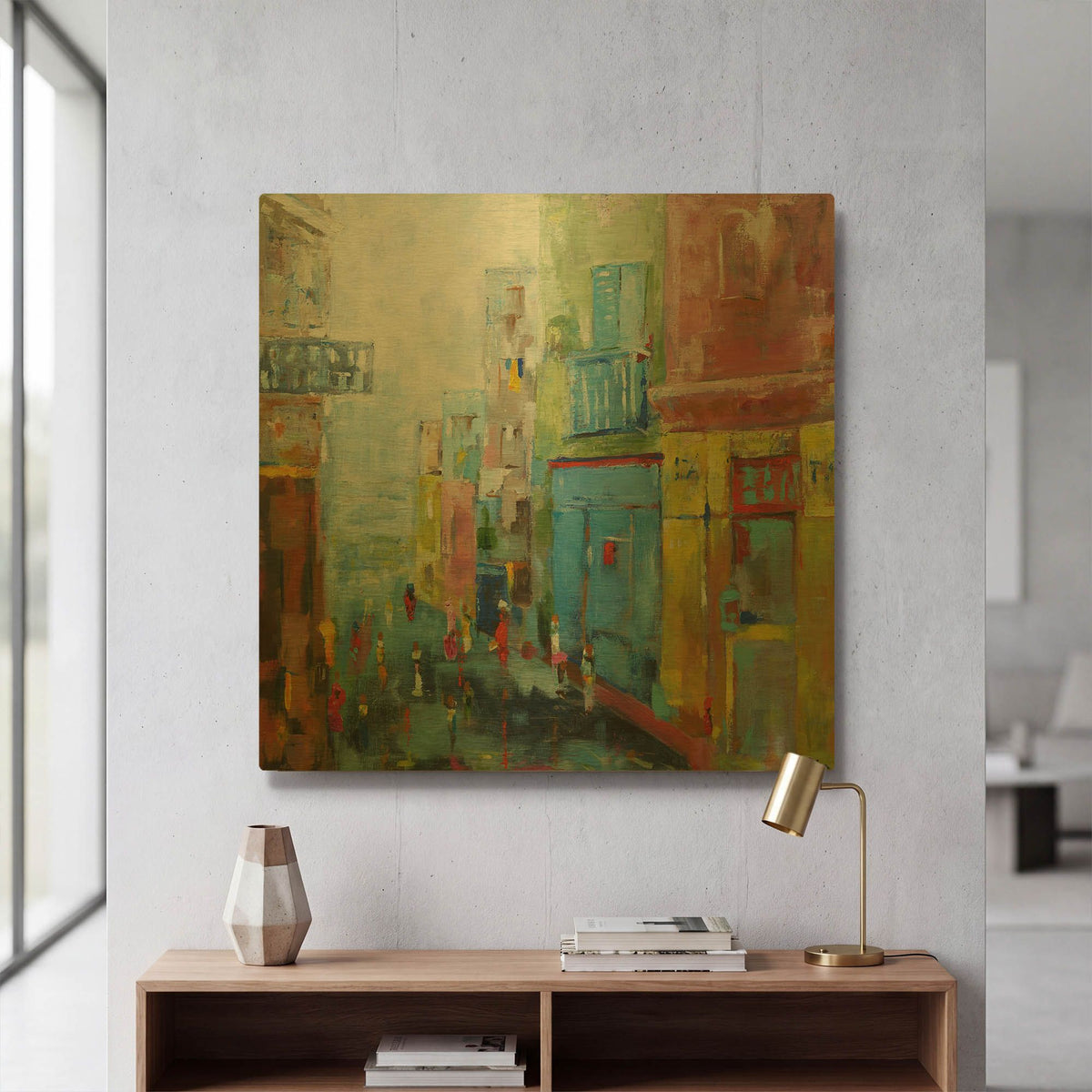 'Procida' By Solveiga Gold Metal Wall Art