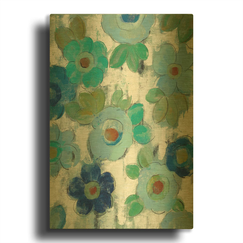 'Blue Eyes III' By Silvia Vassileva Gold Metal Wall Art