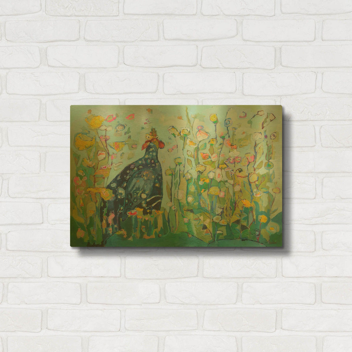 'Dreamsong Crooner' By Staci Marie Swider Gold Metal Wall Art
