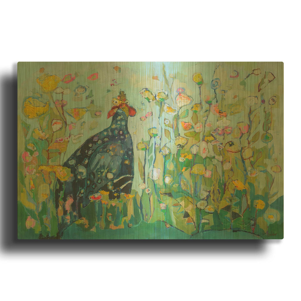 'Dreamsong Crooner' By Staci Marie Swider Gold Metal Wall Art