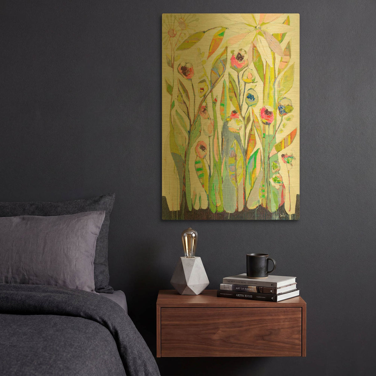 'Good News' By Staci Marie Swider Gold Metal Wall Art