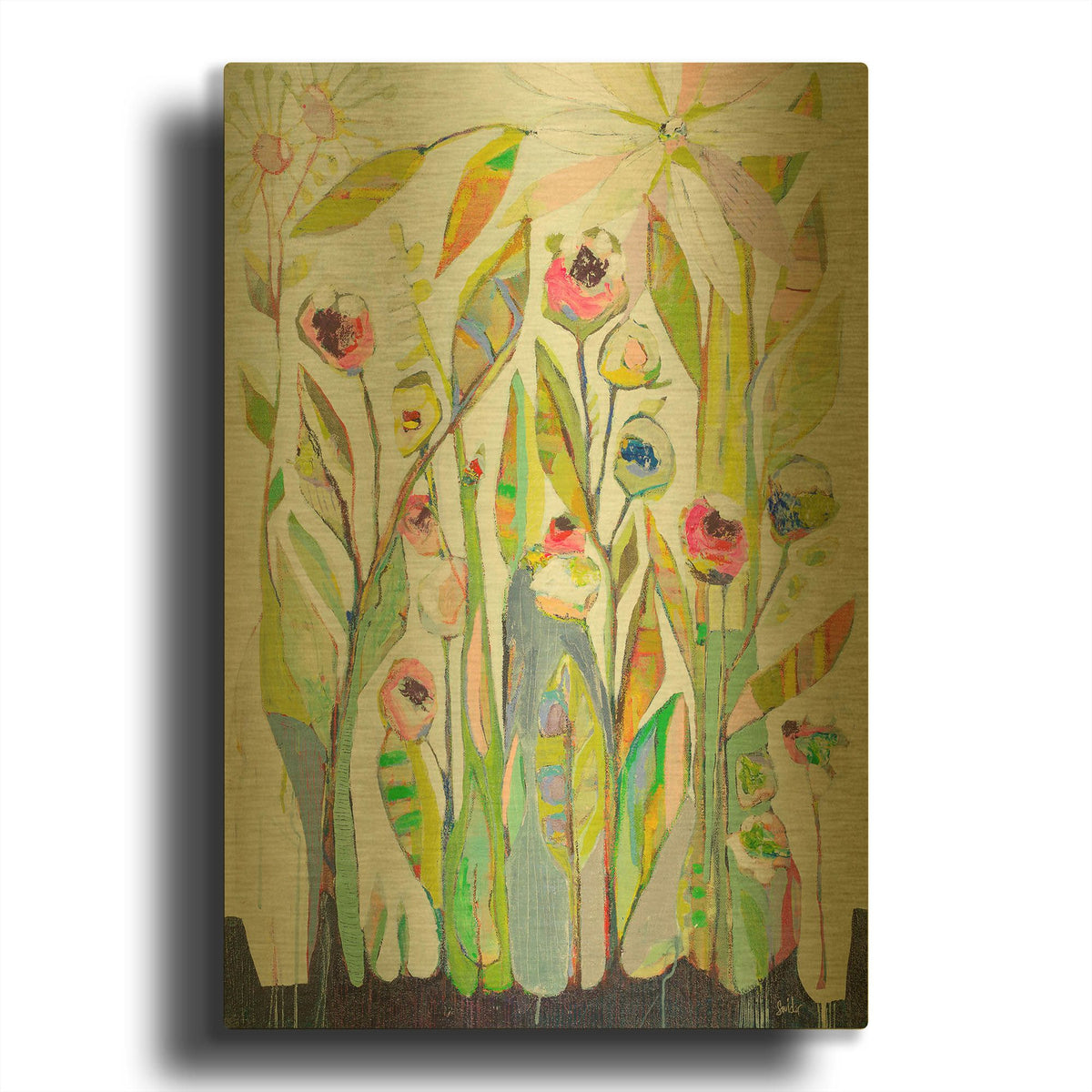 'Good News' By Staci Marie Swider Gold Metal Wall Art