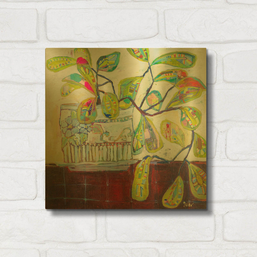 'Kisses For Breakfast' By Staci Marie Swider Gold Metal Wall Art