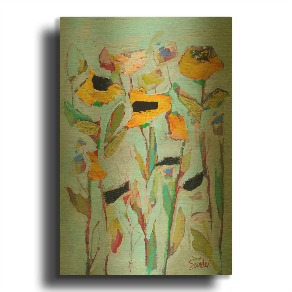 'Streamside Ladies 2' By Staci Marie Swider Gold Metal Wall Art