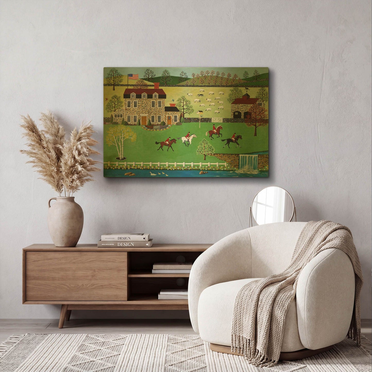 'Spring Gallop' By Susan Henke Fine Art Gold Metal Wall Art