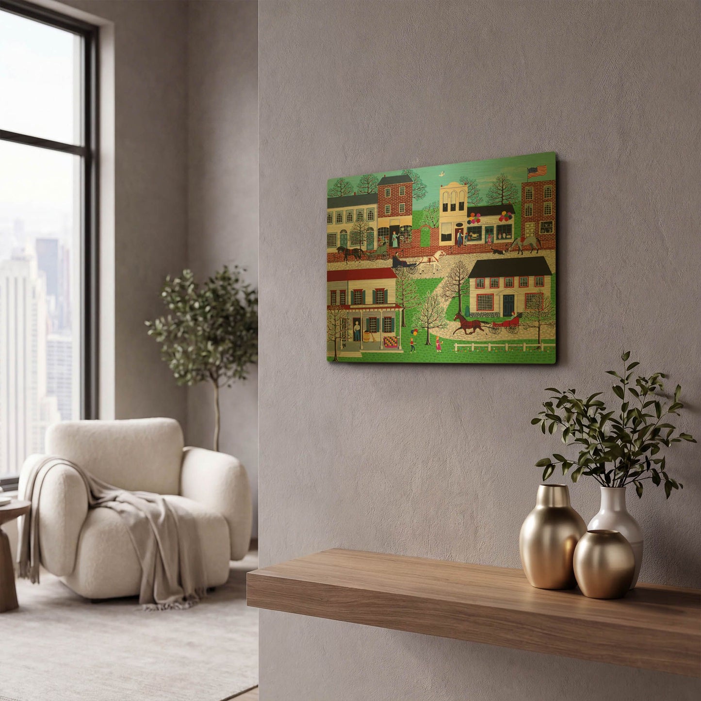 'McGregors On Commerce Street' By Susan Henke Fine Art Gold Metal Wall Art