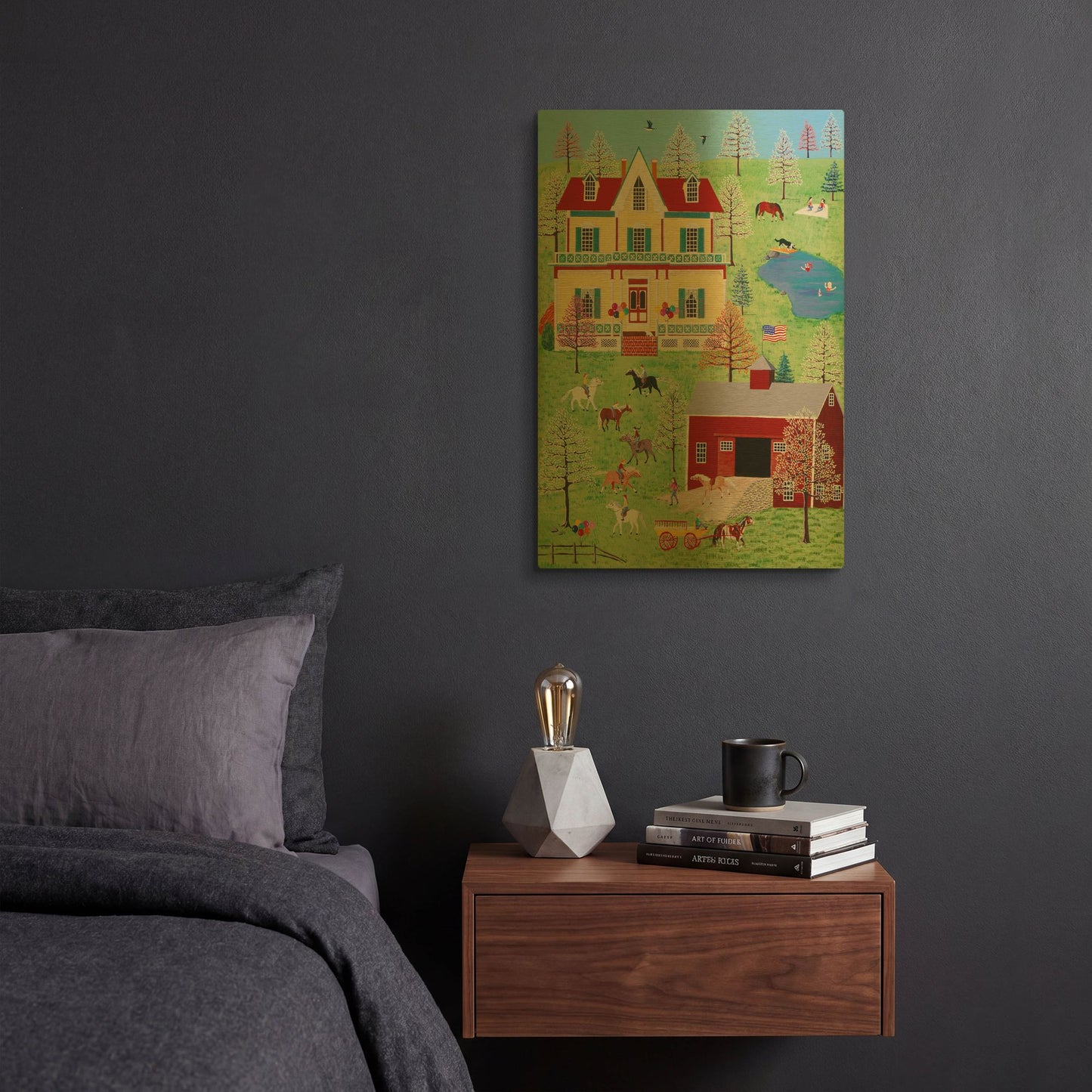 'Pony Party' By Susan Henke Fine Art Gold Metal Wall Art