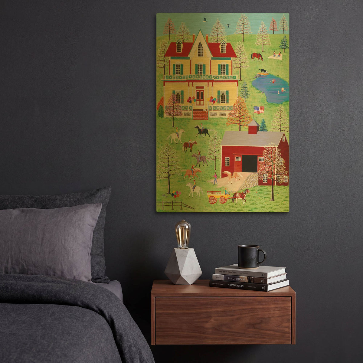 'Pony Party' By Susan Henke Fine Art Gold Metal Wall Art