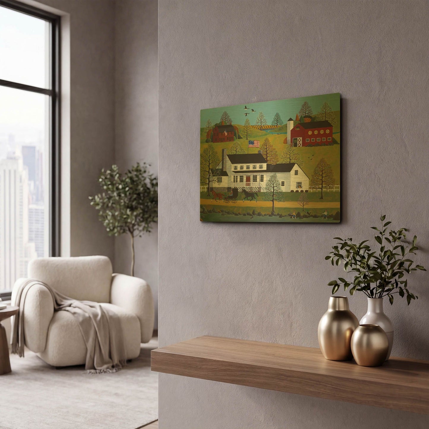 'Bringing the New Mare Home' By Susan Henke Fine Art Gold Metal Wall Art