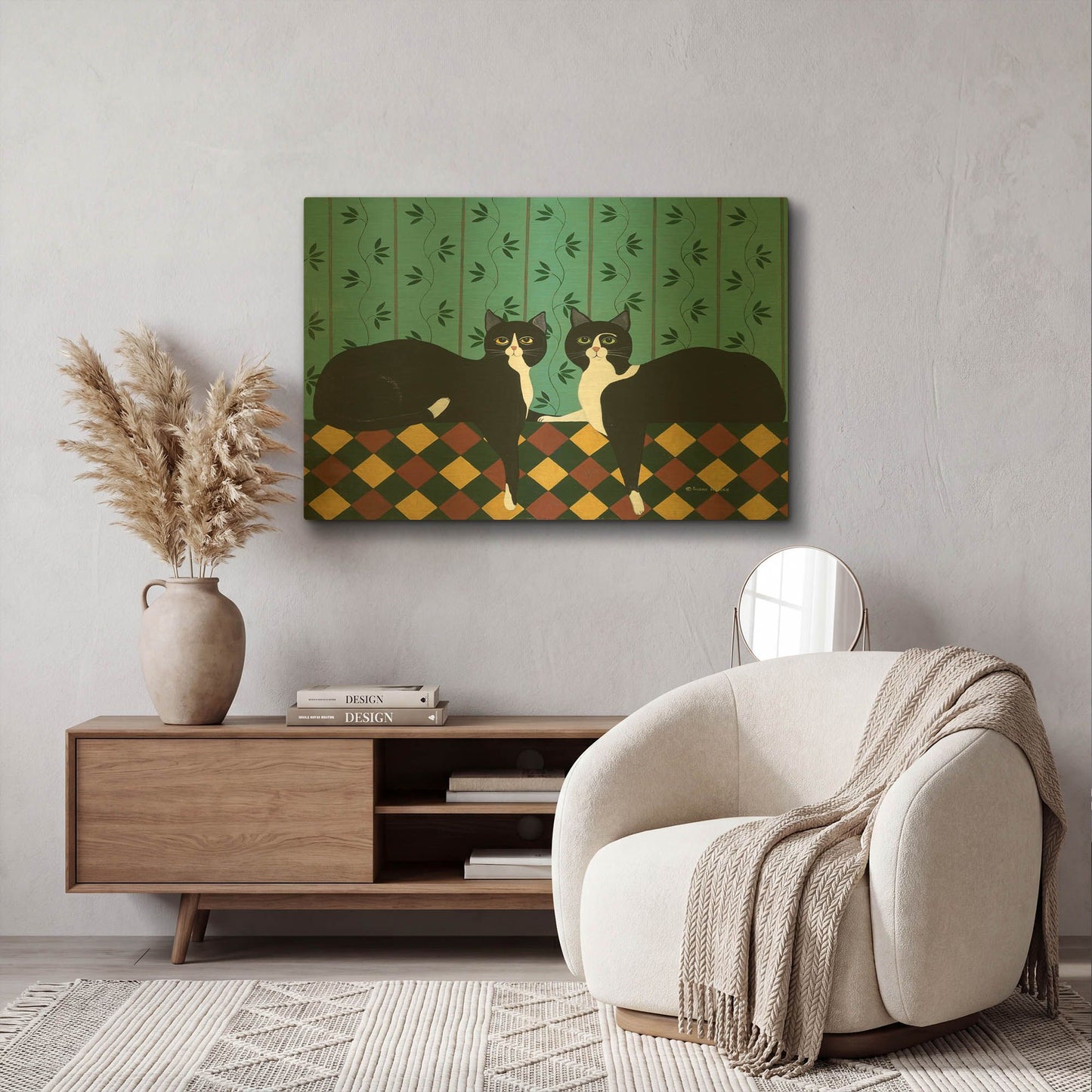 'Double Vision' By Susan Henke Fine Art Gold Metal Wall Art